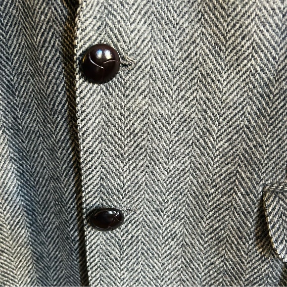 Levi's Gray Tweed Herringbone Sport Coat Size 40L - Picture 2 of 7